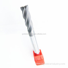 Carbide End mill cutting tools for graphite machining
